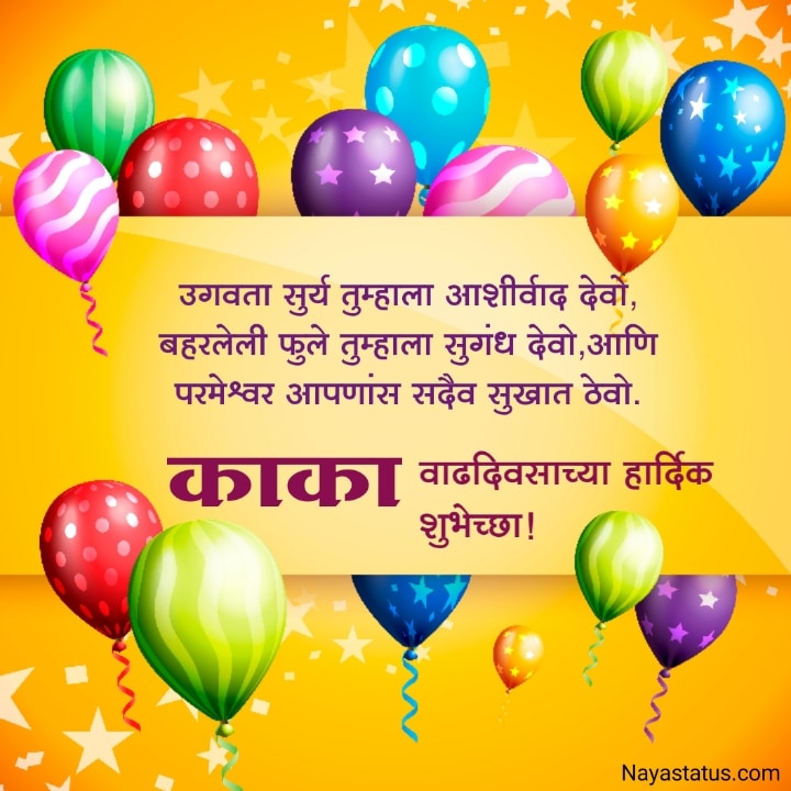 Happy Birthday images for uncle in marathi